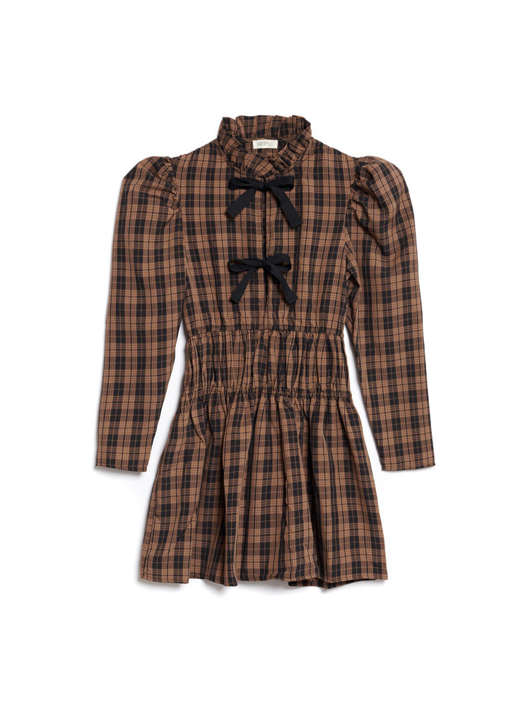 Caitlin Check Mini Dress