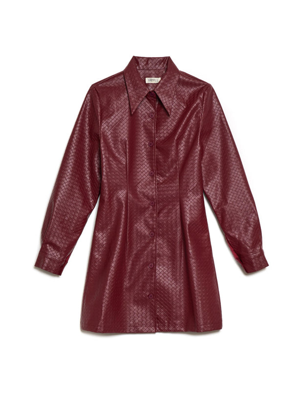Kyra PU Weave Dress