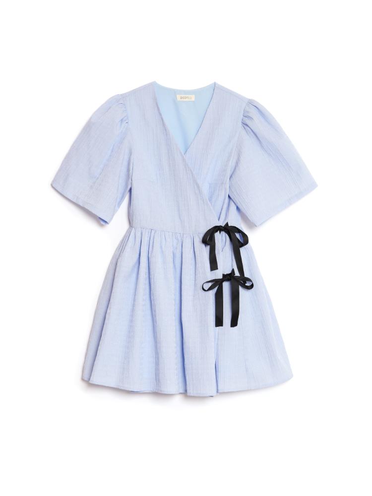 Freja Wrap Mini Dress – Ghospell