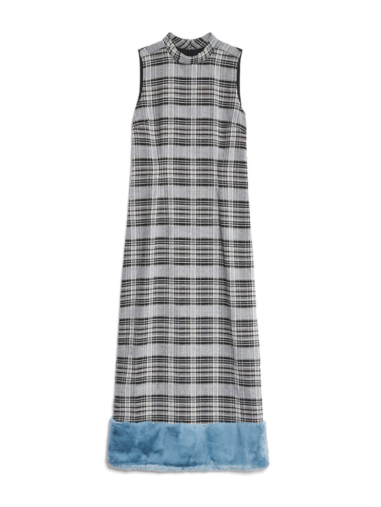 Kora Check Midi Dress