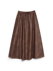 Max PU Midi Skirt