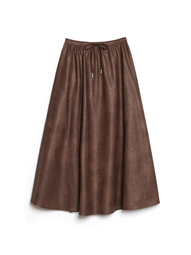 Max PU Midi Skirt