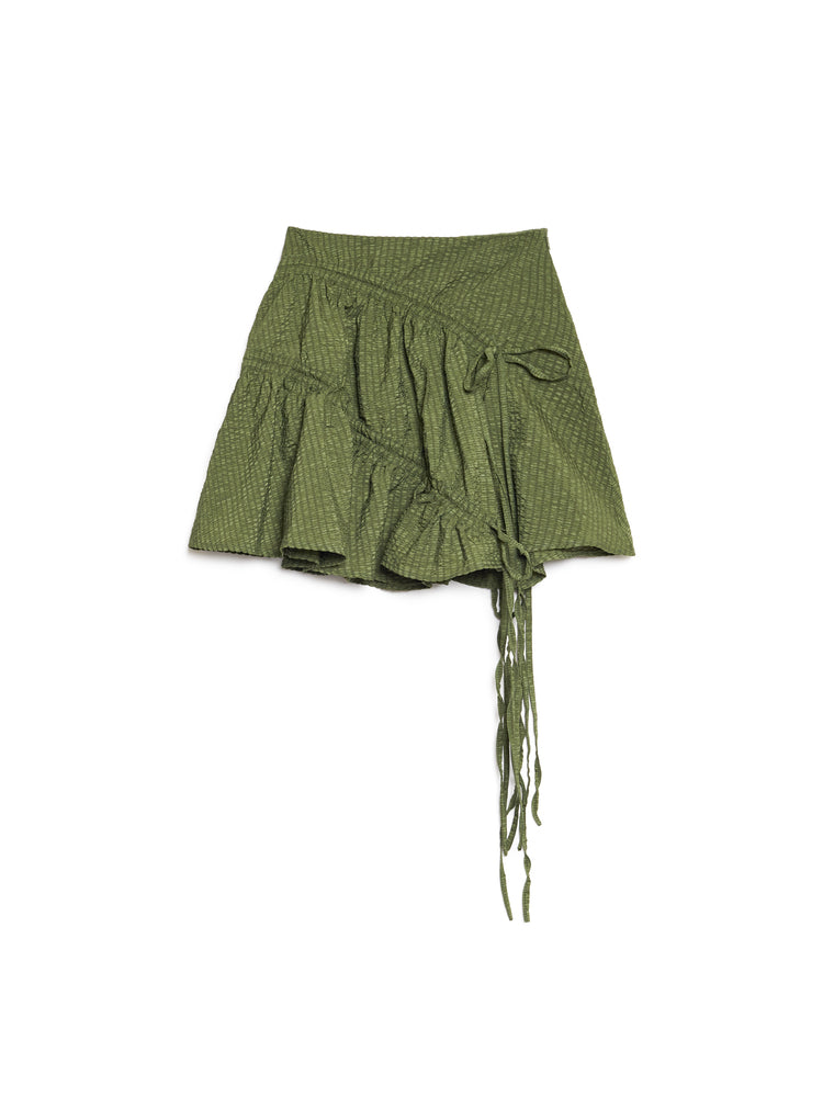 Maz Ruched Mini Skirt – Ghospell