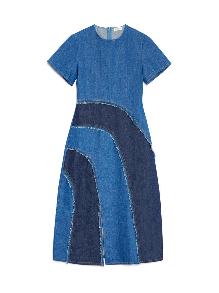 Alba Denim Midi Dress