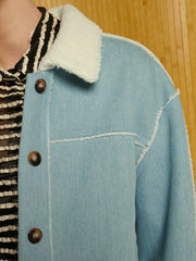 Hudson Denim Shearling Jacket