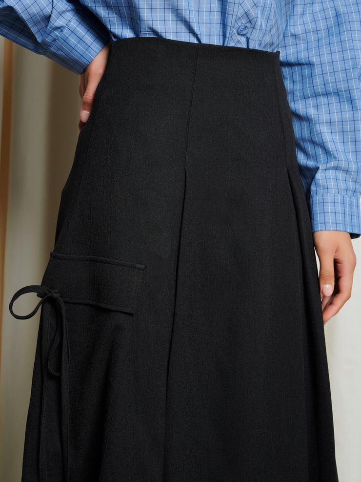 Fia Pleated Midi Skirt