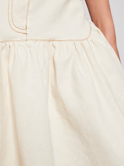 Quincey Drill Midi Skirt