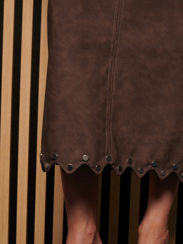 Courtney Studded Midi Skirt