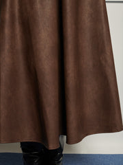 Max PU Midi Skirt