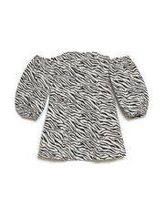 Stevie Zebra Bandeau Dress