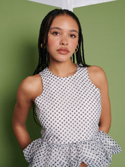 Martina Polka Dot Top