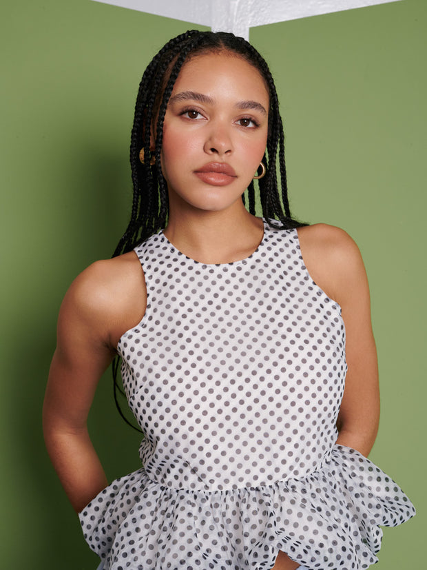 Martina Polka Dot Top