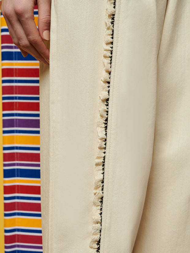 Donna Trimmed Trousers