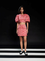 Alba Jacquard Mini Skirt