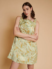 Elin Jacquard Mini Dress