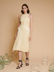 Una Gingham Fringe Dress