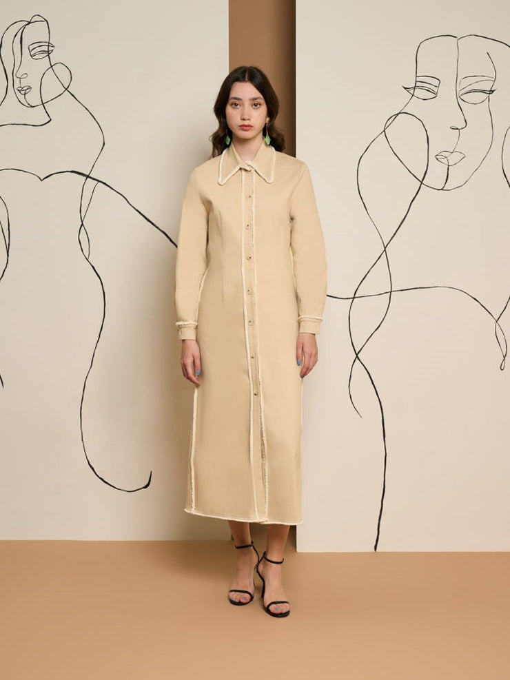 Harper Frayed Shirt Dress