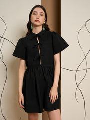 Dillon Tie Front Mini Dress