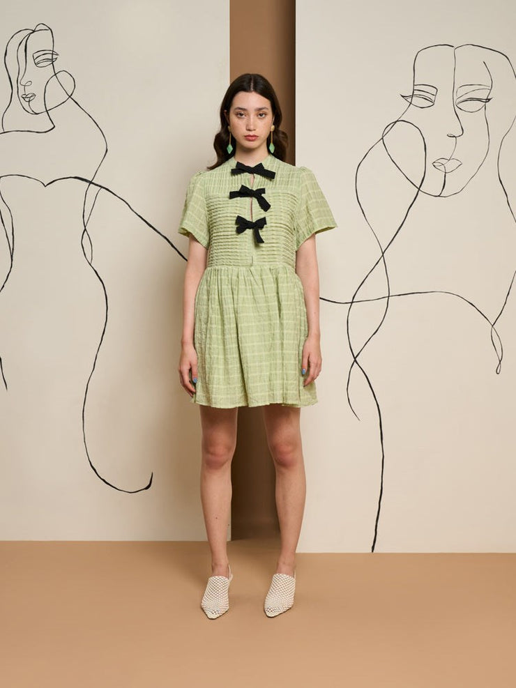 Keira Tie Front Mini Dress