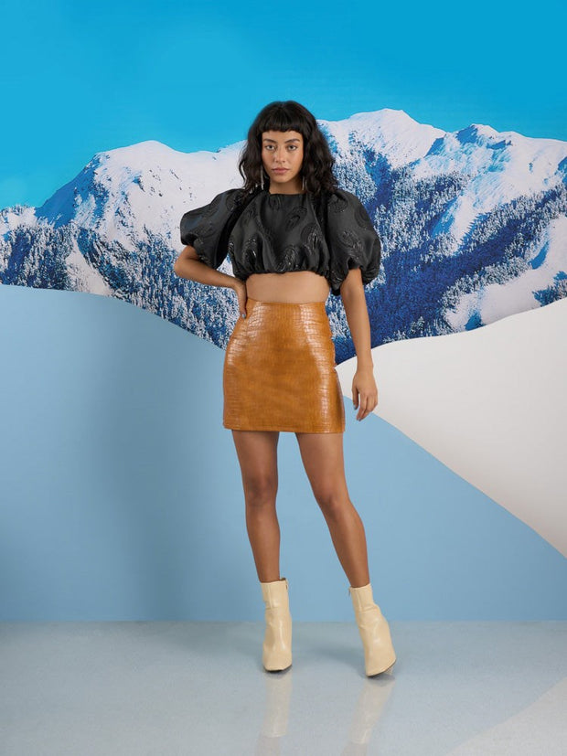 Monroe PU Mini Skirt
