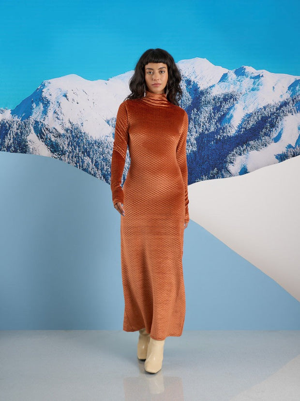 Jetta Velour Midi Dress