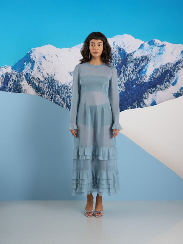 Liv Ruffle Midi Dress