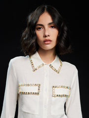 Dana Embellished Pocket Shirt