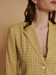 Shona Check Fitted Blazer